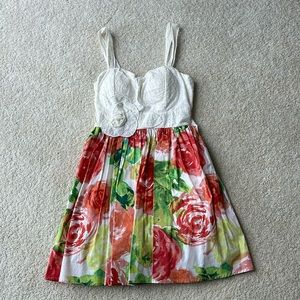 Women’s or girls size three short floral dress